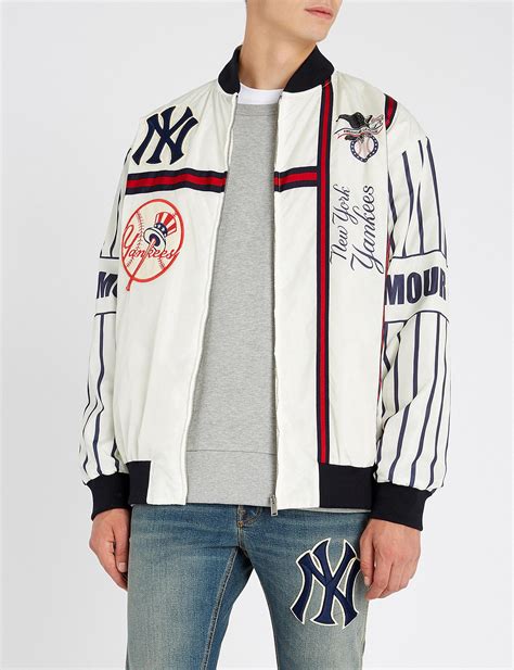 gucci ny yankee jeans|ny Yankees Gucci jacket.